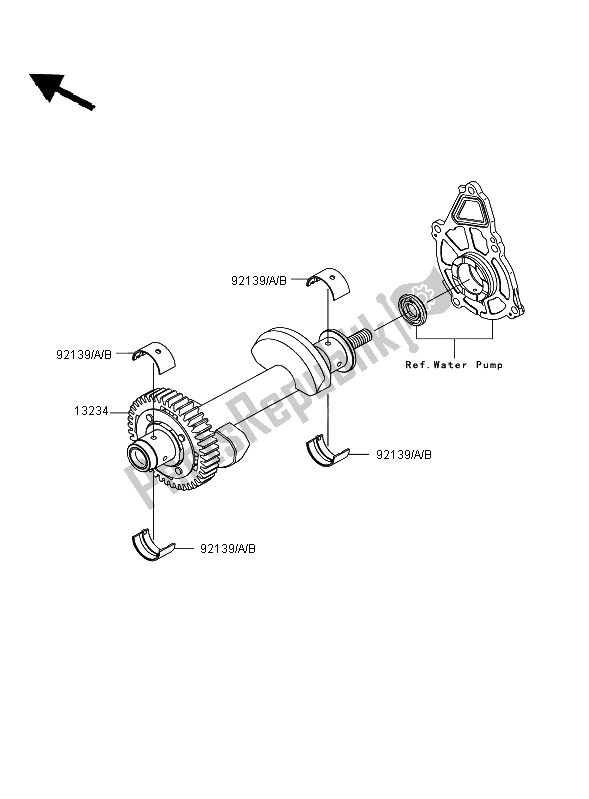 All parts for the Balancer of the Kawasaki Versys ABS 650 2009