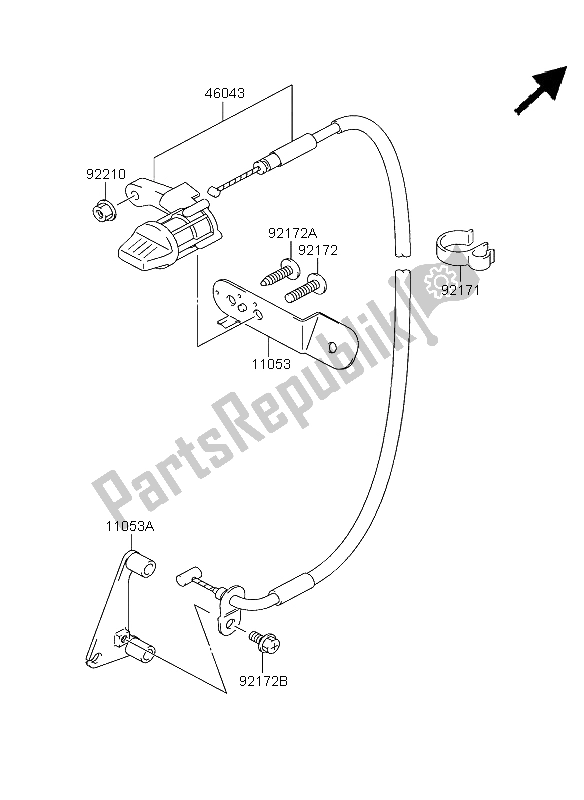 Todas as partes de Bloqueio Reverso do Kawasaki KFX 400 2004