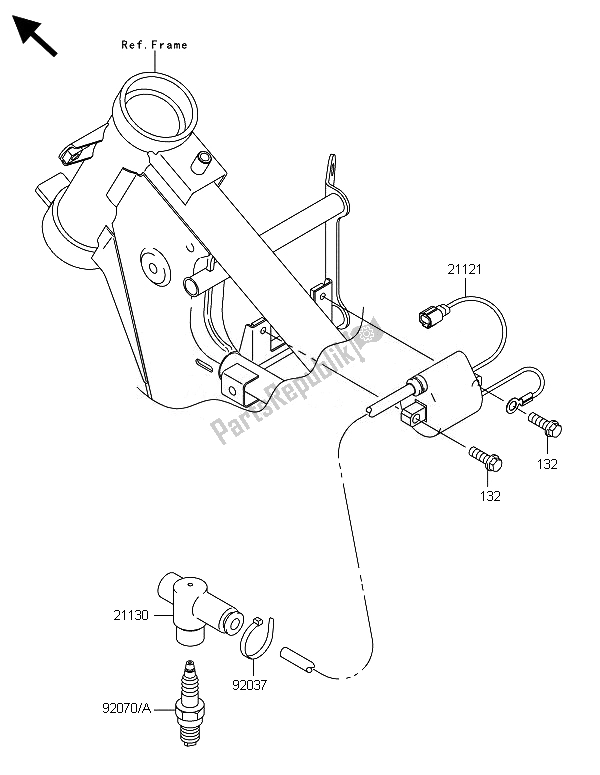 All parts for the Ignition System of the Kawasaki KX 65 2014