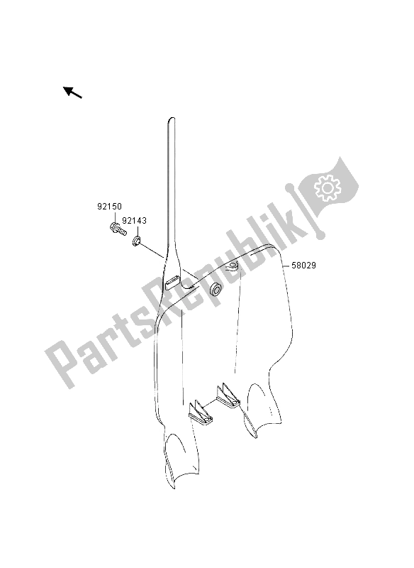 Tutte le parti per il Accessorio del Kawasaki KX 250 1997