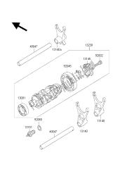 GEAR CHANGE DRUM & SHIFT FORK