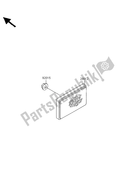 All parts for the Reflectors of the Kawasaki KVF 360 4X4 2012