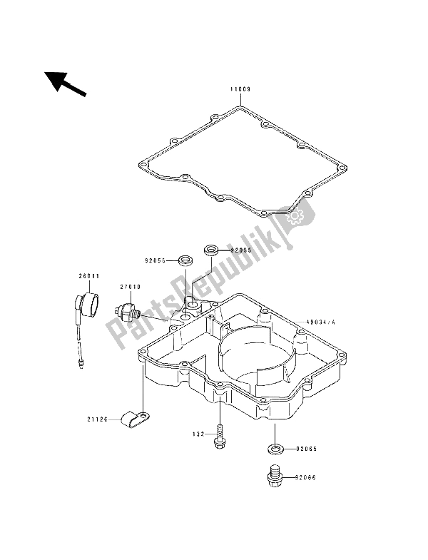 Tutte le parti per il Coppa Dell'olio del Kawasaki ZXR 400 1991