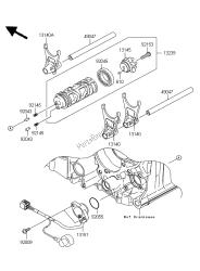 tambour de changement de vitesse et fourchette de changement de vitesse