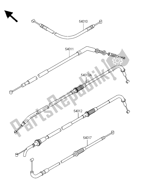 Wszystkie części do Kable Kawasaki Z 750 2006