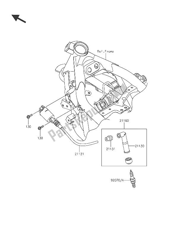 All parts for the Ignition System of the Kawasaki Z 250 SL ABS 2016