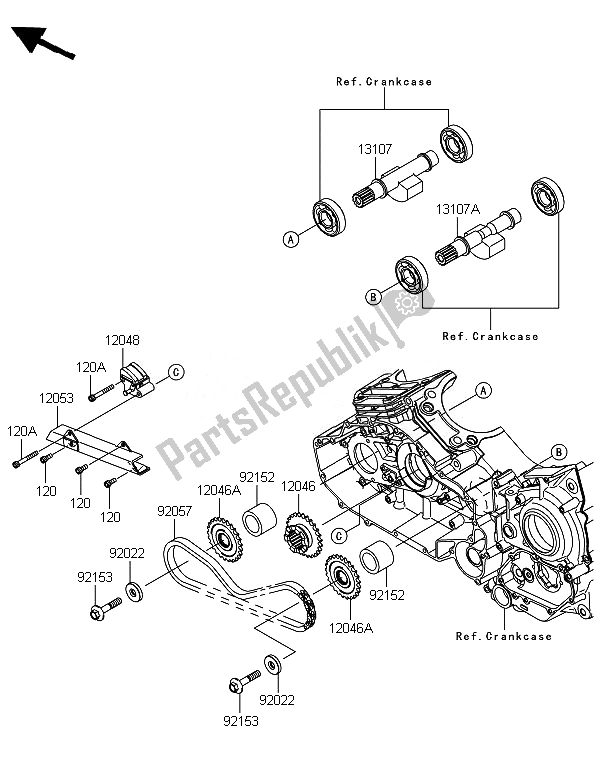 All parts for the Balancer of the Kawasaki VN 1700 Voyager ABS 2014