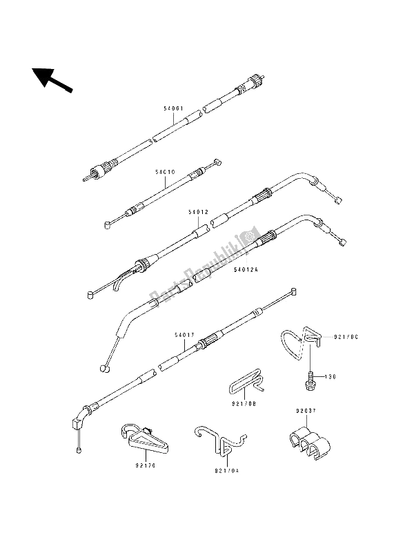 Todas las partes para Cables de Kawasaki ZZ R 1100 1993