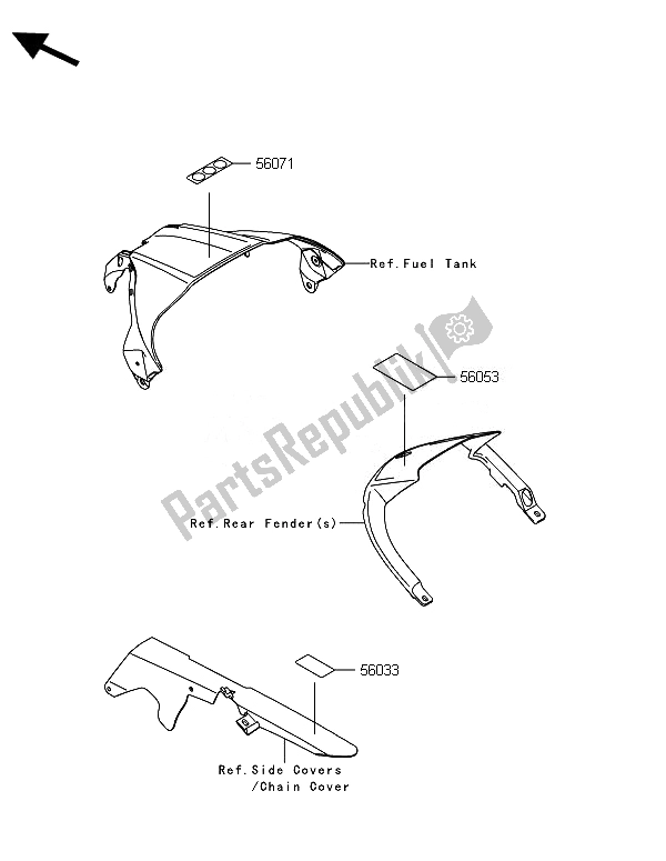 All parts for the Labels of the Kawasaki Ninja ZX 10R 1000 2014