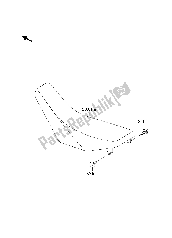 Tutte le parti per il Posto A Sedere del Kawasaki KX 250 1998