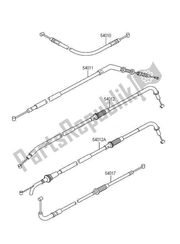 Tutte le parti per il Cavi del Kawasaki Z 750 2005