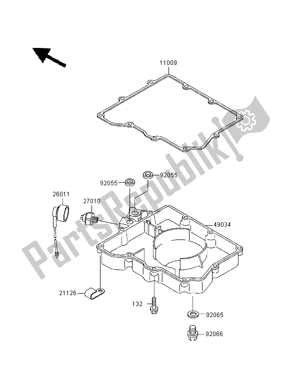 Todas las partes para Colector De Aceite de Kawasaki ZXR 400 1999