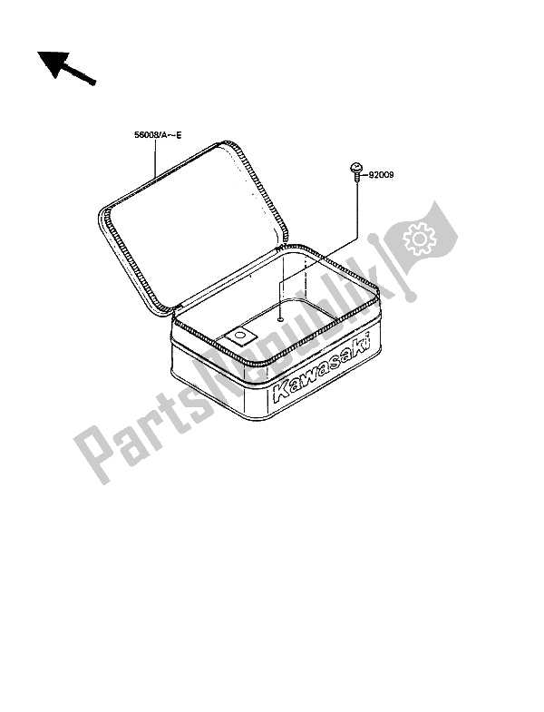Alle onderdelen voor de Accessoire van de Kawasaki KLR 250 1988