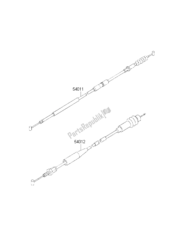 Tutte le parti per il Cavi del Kawasaki KX 125 2002
