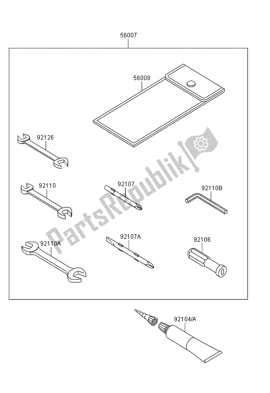 All parts for the Owners Tools of the Kawasaki VN 1700 Classic Tourer ABS 2013