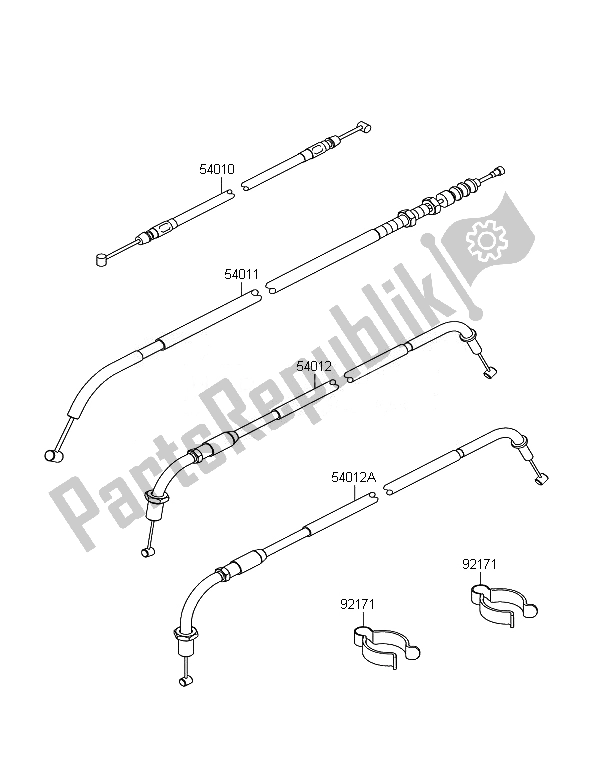 Todas las partes para Cables de Kawasaki W 800 2011