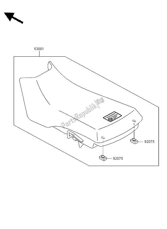Wszystkie części do Siedzenie Kawasaki KLF 300 2004