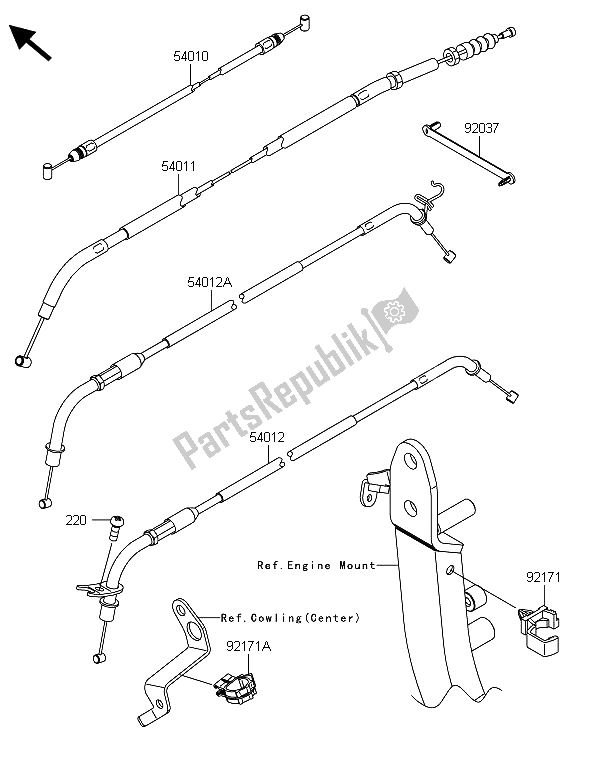 Todas las partes para Cables de Kawasaki Z 1000 ABS 2013