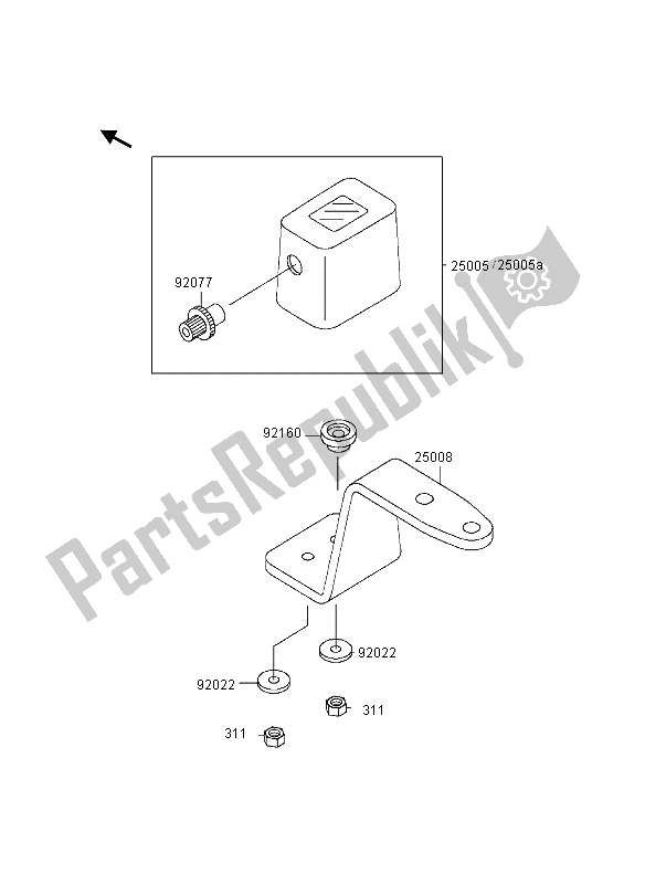 Alle onderdelen voor de Meter van de Kawasaki KDX 200 1997