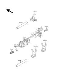 tambour de changement de vitesse et fourchette de changement de vitesse