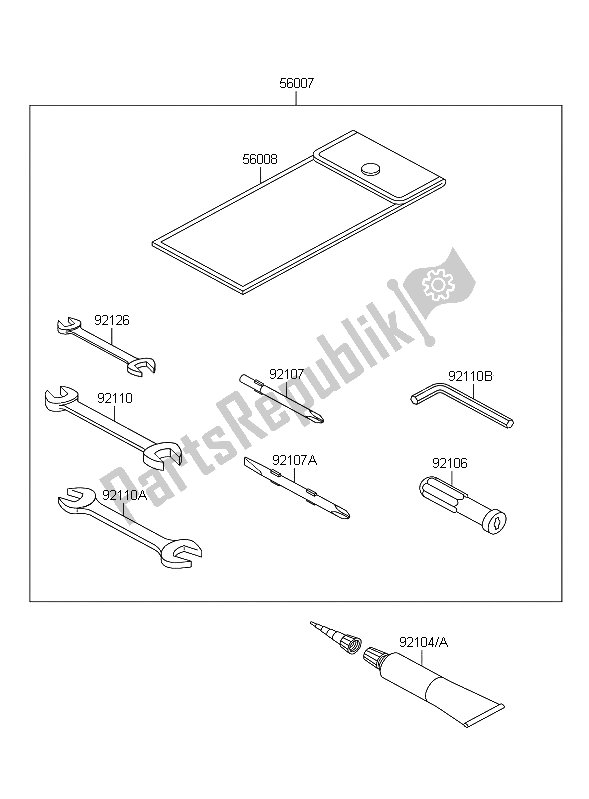 Toutes les pièces pour le Outils Propriétaires du Kawasaki VN 1700 Classic ABS 2012