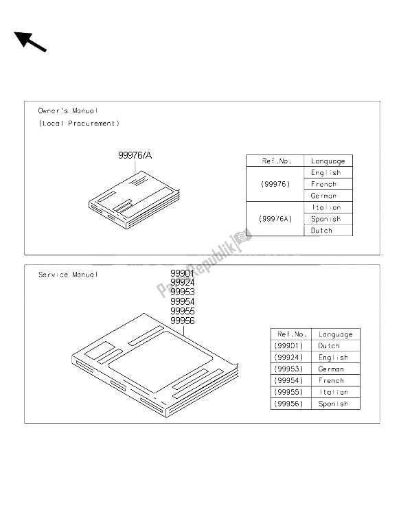 All parts for the Manual of the Kawasaki ZZR 1400 ABS 2015