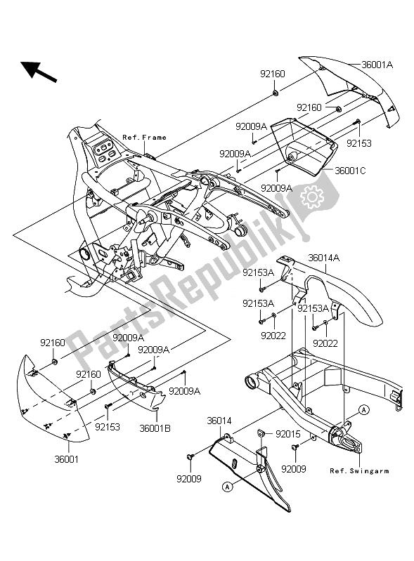 All parts for the Side Covers & Chain Cover of the Kawasaki VN 1700 Classic ABS 2011