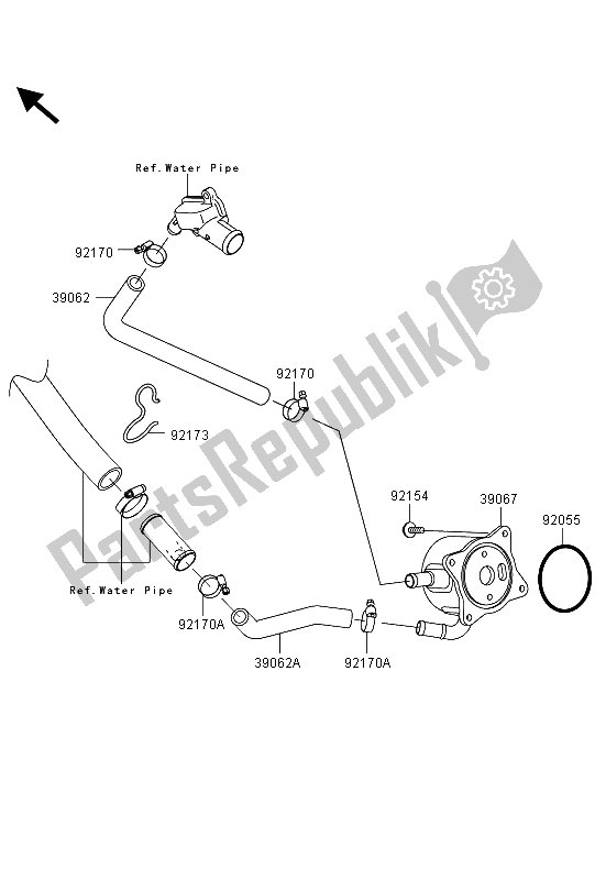 Todas as partes de Radiador De óleo do Kawasaki Ninja ZX 10R ABS 1000 2013