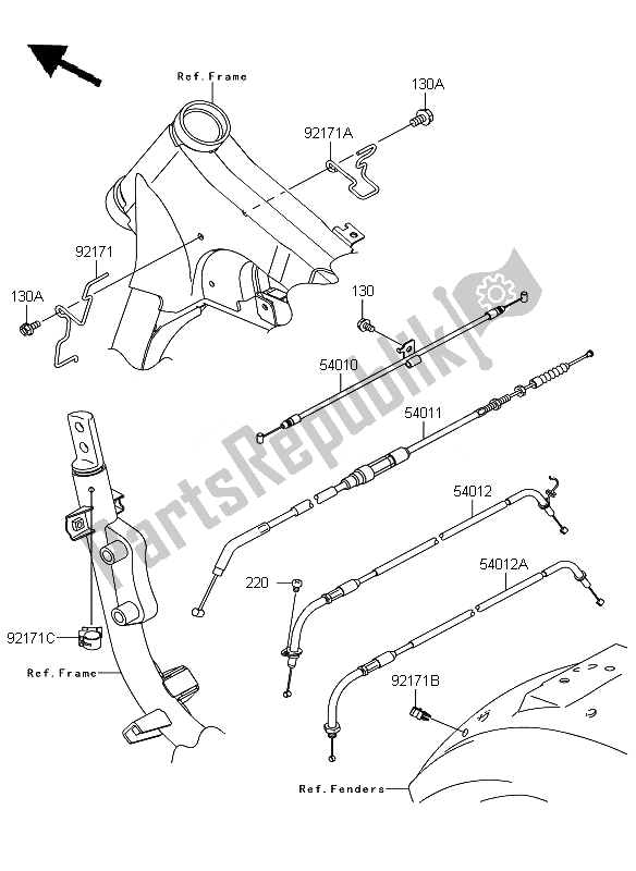 Todas las partes para Cables de Kawasaki VN 900 Custom 2011