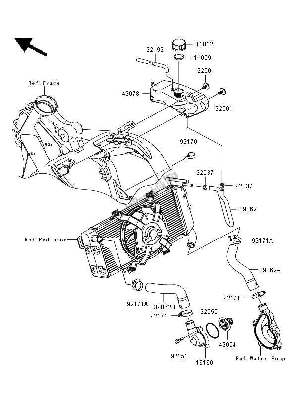 Wszystkie części do Wodoci? G Kawasaki ER 6F ABS 650 2008