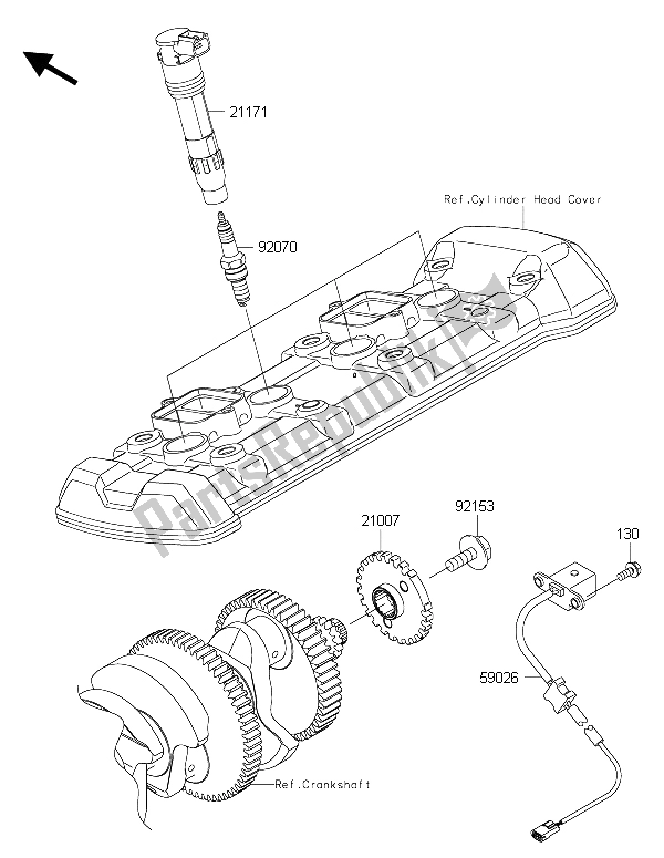 All parts for the Ignition System of the Kawasaki Z 1000 SX ABS 2015