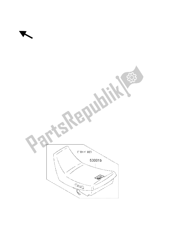 Alle onderdelen voor de Stoel van de Kawasaki KLF 300 4X4 2002