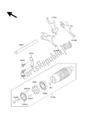 tambour de changement de vitesse et fourchette de changement de vitesse