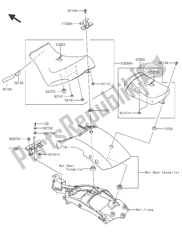 Tutte le parti per il Posto A Sedere del Kawasaki Vulcan S ABS 650 2016 Tutte le parti per il Posto A Sedere del Kawasaki Vulcan S ABS 650 2016