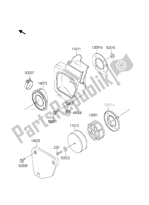 Toutes les pièces pour le Purificateur D'air du Kawasaki KX 60 2000