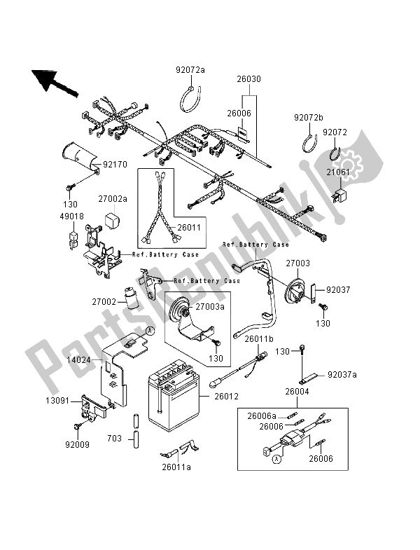 All parts for the Chassis Electrical Equipment of the Kawasaki KLR 650 1995