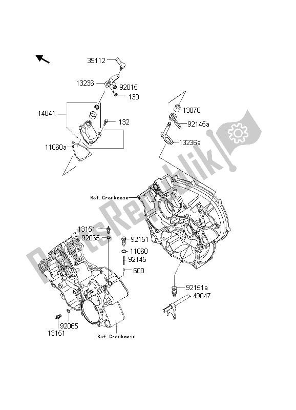 Todas las partes para Mecanismo De Cambio De Marcha de Kawasaki KVF 650 4X4 2003