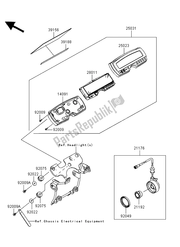 Tutte le parti per il Metro del Kawasaki KLX 250 2013