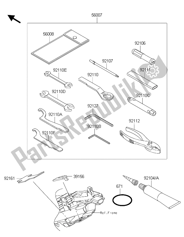 Tutte le parti per il Strumenti Proprietari del Kawasaki Ninja 250 SL ABS 2015