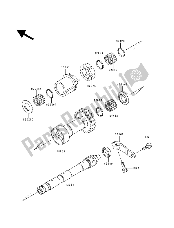 Wszystkie części do Stabilizator Kawasaki Zephyr 1100 1993