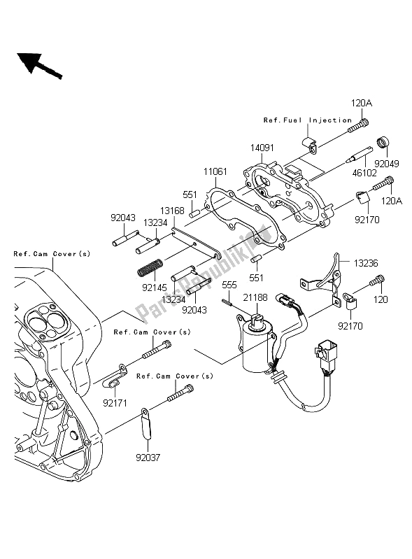 Todas las partes para Solenoide De Arranque de Kawasaki VN 2000 Classic 2008