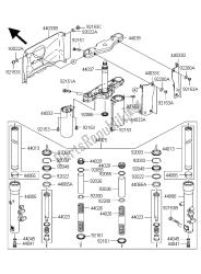 FRONT FORK (UNTILL   JKBVNT60AAA015115)