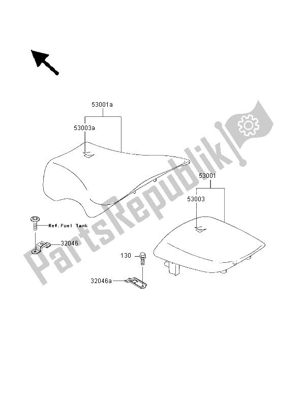 Tutte le parti per il Posto A Sedere del Kawasaki Ninja ZX 9R 900 2000