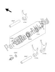 tambour de changement de vitesse et fourchette de changement de vitesse