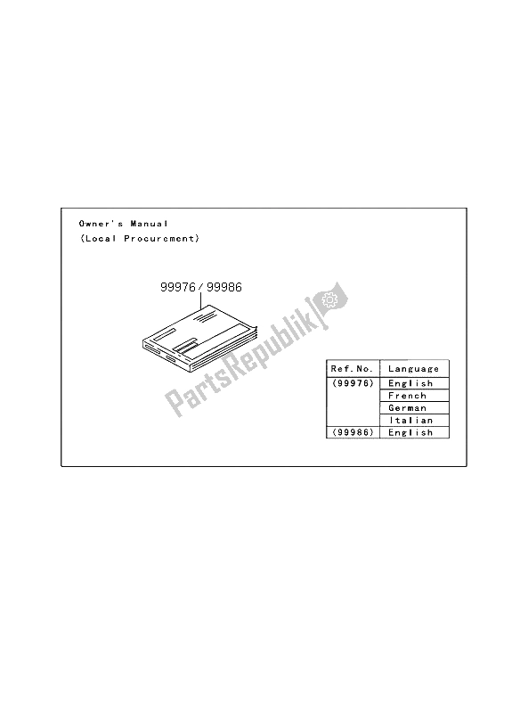 Tutte le parti per il Manuale del Kawasaki Eliminator 125 2003