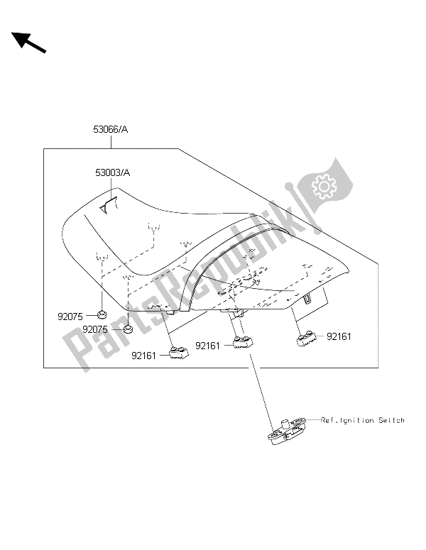 All parts for the Seat of the Kawasaki ZZR 1400 ABS 2015