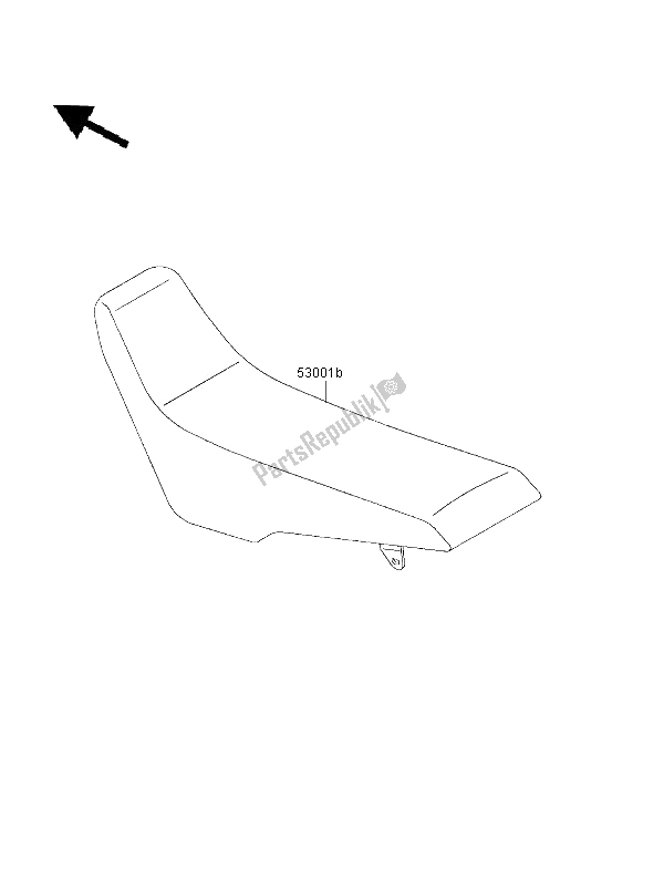 Alle onderdelen voor de Stoel van de Kawasaki KLX 650R 2001