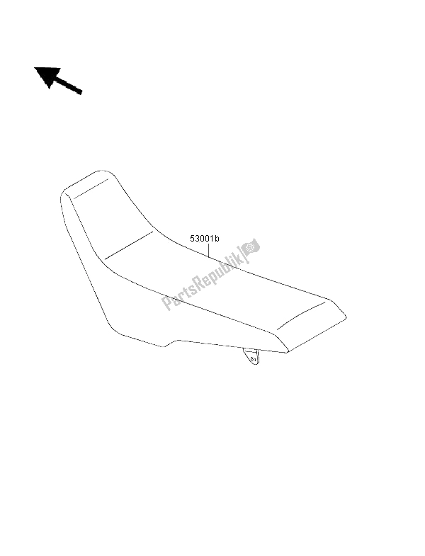 All parts for the Seat of the Kawasaki KLX 650R 2001