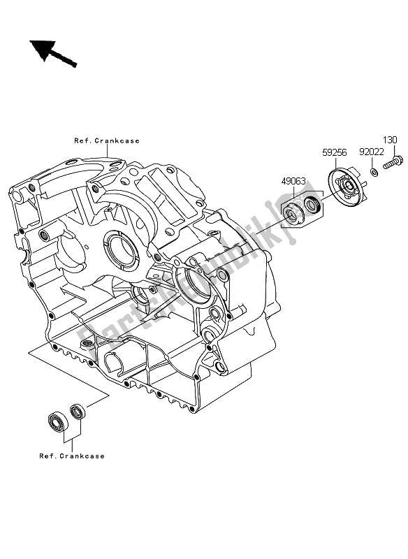 Toutes les pièces pour le Pompe à Eau du Kawasaki VN 900 Custom 2007