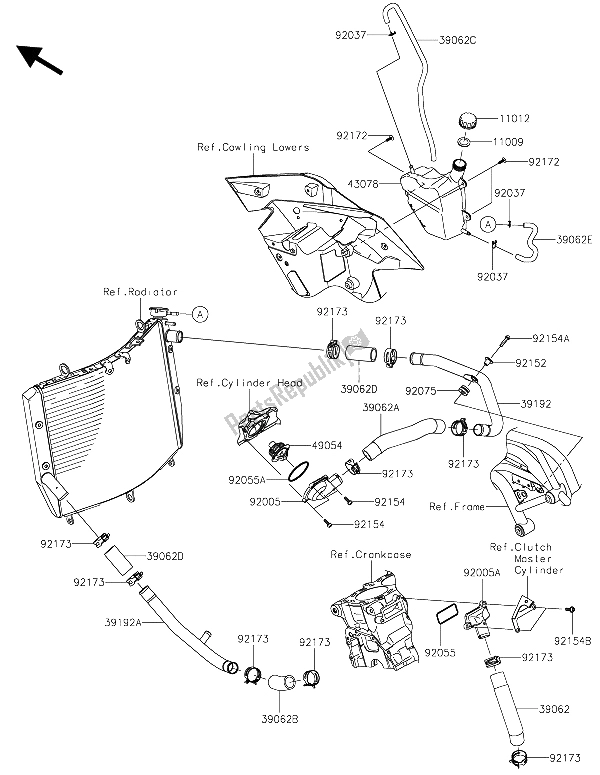 Wszystkie części do Wodoci? G Kawasaki Ninja H2R 1000 2015